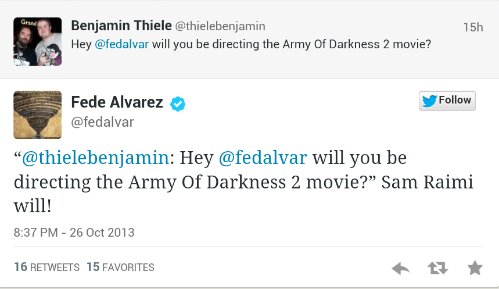 Army of Darkness 2 instrueres af Sam Raimi